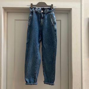 Zara Baggy Paperbag Jeans- Size 0 (US)